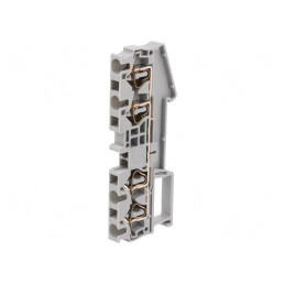 Conector Îmbinare Șine 0,08-4mm² Gri 4 Borne ST TS35 | Electronic-mag.ro | Componente Electronice