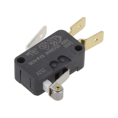 Microîntrerupător SNAP ACTION 21A 250VAC cu manetă și rolă | Electronic-mag.ro | Componente Electronice