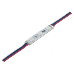 LED RGB 0.72W 12V 120° 3 Diode 50x10mm | Electronic-mag.ro | Componente Electronice