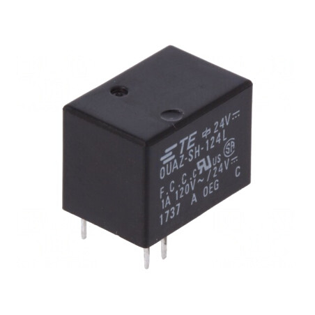 Releu electromagnetic 24VDC 1A PCB | Electronic-mag.ro | Componente Electronice