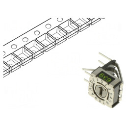 Întrerupător Codificare HEX/BCD 16 Poz THT 80mΩ