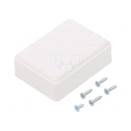 Carcasă Universală ABS Albă 37x51x21mm | Electronic-mag.ro | Componente Electronice