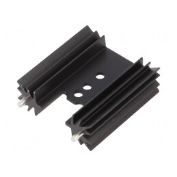 Radiator Negru Extrudat 38.1mm TO202/TO218/TO220/TOP3 | Electronic-mag.ro | Componente Electronice