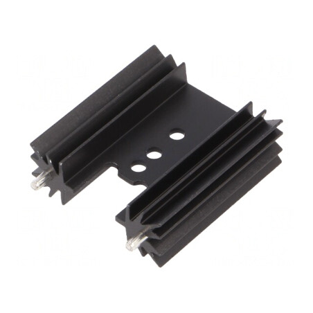 Radiator Negru Extrudat 38.1mm TO202/TO218/TO220/TOP3 | Electronic-mag.ro | Componente Electronice