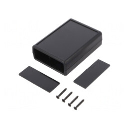 Carcasă ABS Neagră cu Panou 66.5x92x28 mm | Electronic-mag.ro | Componente Electronice