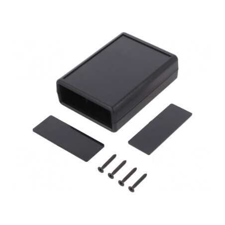 Carcasă ABS Neagră cu Panou 66.5x92x28 mm | Electronic-mag.ro | Componente Electronice
