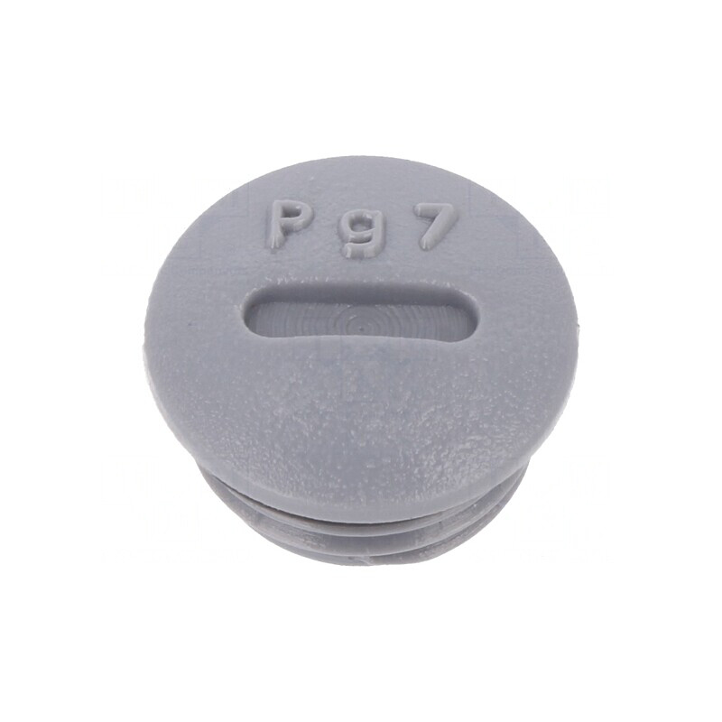 Capac de protecţie PG7 poliamidă gri închis 6mm | Electronic-mag.ro | Componente Electronice