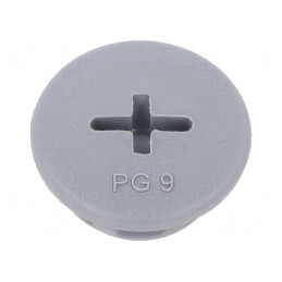 Capac Protecție PG9 Poliamidă Gri Închis 6mm | Electronic-mag.ro | Componente Electronice