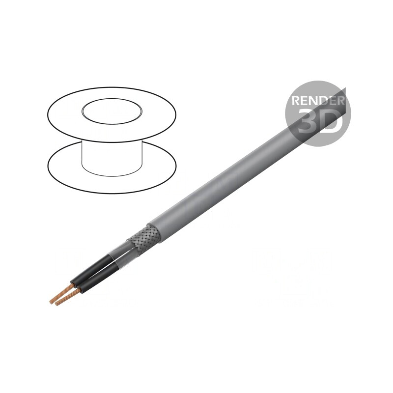 Cablu ÖLFLEX CLASSIC 2x0,5mm2 FRNC Gri 300V/500V | Electronic-mag.ro | Componente Electronice