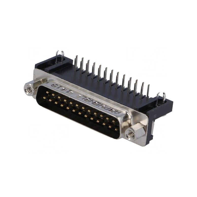 Conector D-Sub 25 PIN Soclu Tată 90° THT 5A | Electronic-mag.ro | Componente Electronice