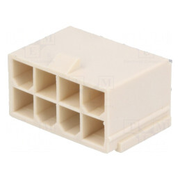 Soclu cablu-placă Mini-Fit Jr 4,2mm 8 pini 13A drept | Electronic-mag.ro | Componente Electronice