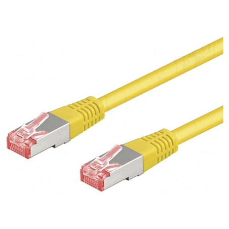 Cablu Patch S/FTP Cat6a Cu LSZH Galben 1m | Electronic-mag.ro | Componente Electronice