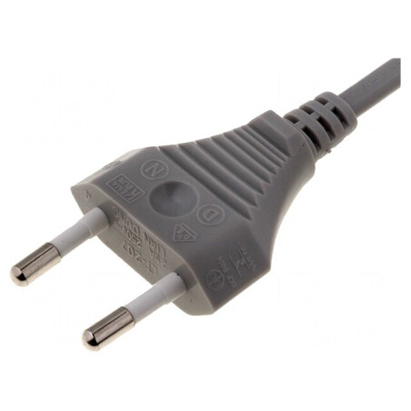 Cablu PVC 2x0,75mm2 2,5m Gri 2,5A | Electronic-mag.ro | Componente Electronice