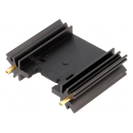 Radiator Extrudat Negru TO220 TO3P 38.1x45x12.7mm | Electronic-mag.ro | Componente Electronice