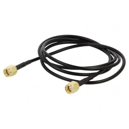 Cablu RP-SMA Tată 1m Negru 50Ω | Electronic-mag.ro | Componente Electronice
