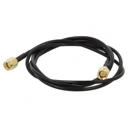 Cablu Coaxial RP-SMA Tata la SMA Mama 1m Negru | Electronic-mag.ro | Componente Electronice