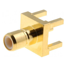 Soclu SMB THT 50Ω Aurit PTFE | Electronic-mag.ro | Componente Electronice