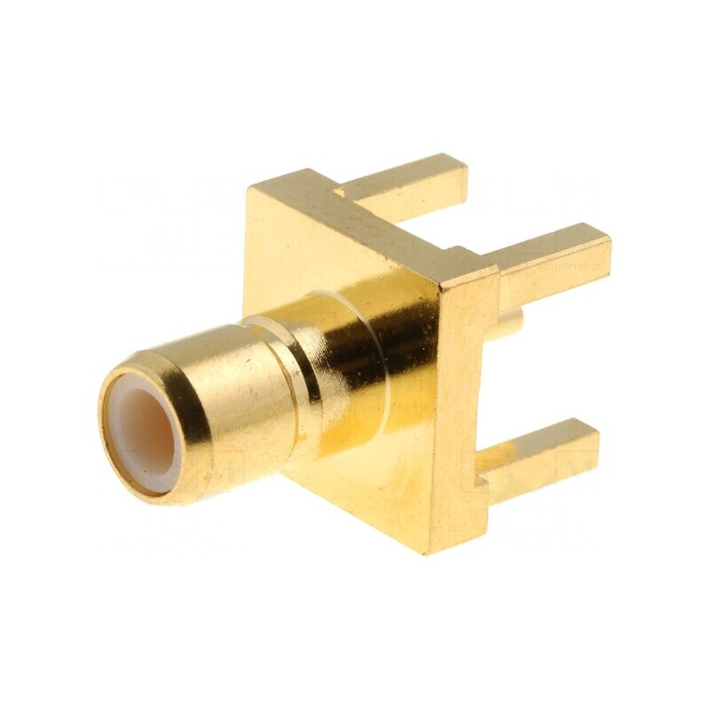 Soclu SMB THT 50Ω Aurit PTFE | Electronic-mag.ro | Componente Electronice