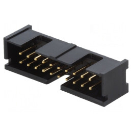 Soclu IDC Tată 20PIN 2x10 THT Aurit 2,54mm | Electronic-mag.ro | Componente Electronice