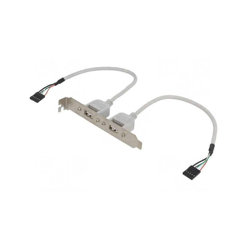 Adaptor Brățară USB A Soclu x2 Conector 5pin 0,2m | Electronic-mag.ro | Componente Electronice