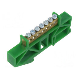 Conector regletă de conexiuni 7 borne verde | Electronic-mag.ro | Componente Electronice