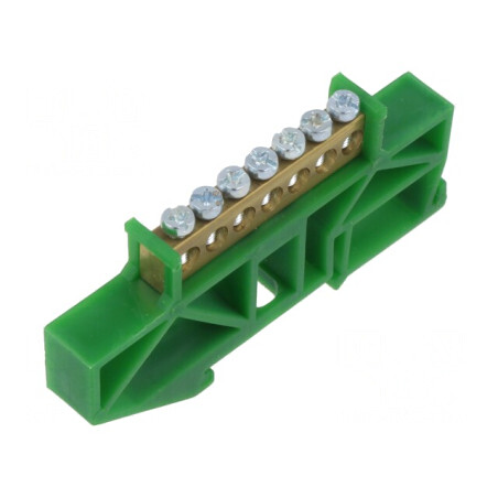 Conector regletă de conexiuni 7 borne verde | Electronic-mag.ro | Componente Electronice