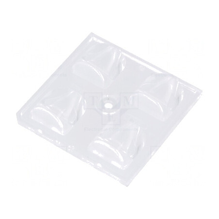 Lentilă LED pătrată transparentă 8,05mm | Electronic-mag.ro | Componente Electronice