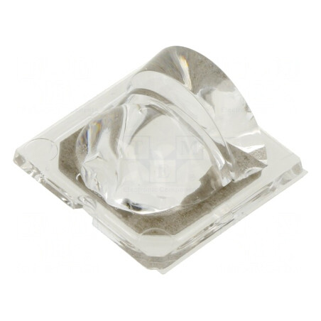 Lentilă LED Pătrată din Plexiglass cu Bandă Autoadezivă | Electronic-mag.ro | Componente Electronice