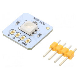 Modul LED RGB 5050 3.3-5V 15x15mm | Electronic-mag.ro | Componente Electronice