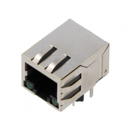 Soclu RJ45 8p8c Ecranat cu LED | Electronic-mag.ro | Componente Electronice