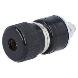 Soclu Banană 4mm Negru 30A 60VDC | Electronic-mag.ro | Componente Electronice
