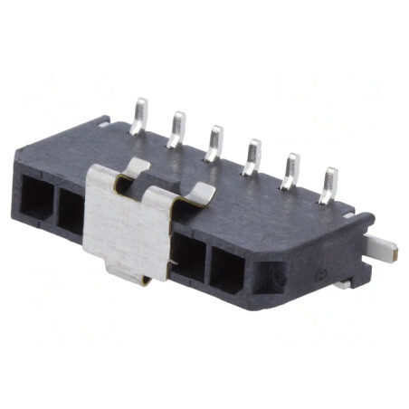 Soclu cablu-placă tată Micro-Fit 3.0 3mm 6 PIN SMT 5A 600V | Electronic-mag.ro | Componente Electronice