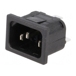 Conector Alimentare AC IEC 60320 10A 250V | Electronic-mag.ro | Componente Electronice