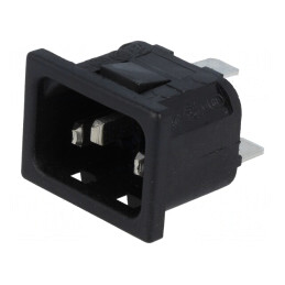 Conector Alimentare AC 10A 250V IEC 60320 | Electronic-mag.ro | Componente Electronice
