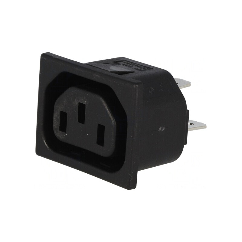 Conector Alimentare AC Soclu Mamă 10A 250VAC C13 | Electronic-mag.ro | Componente Electronice