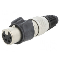 Conector Cablu Femelă 4 Poli Heavy Duty | Electronic-mag.ro | Componente Electronice