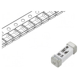 Siguranţă: siguranţă; întârziere; 5A; 125VAC; 125VDC; SMD; ceramică