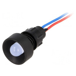 Lampă LED albastră 12V Ø13mm IP40 | Electronic-mag.ro | Componente Electronice