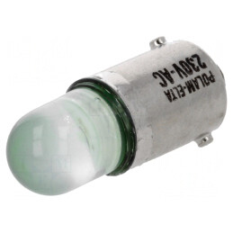 Lampă LED verde 230VAC BA9S | Electronic-mag.ro | Componente Electronice