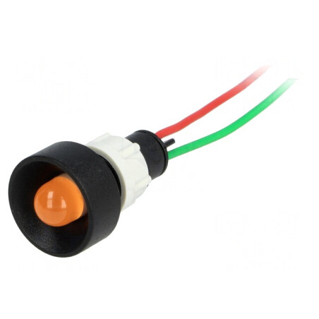 Lampa de Control LED Portocalie 24V 13mm | Electronic-mag.ro | Componente Electronice