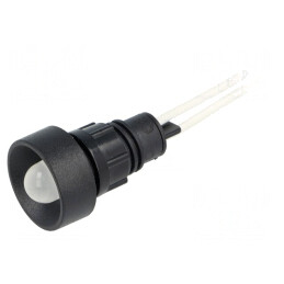 Lampă de control LED albă 230VAC Ø13mm IP40 | Electronic-mag.ro | Componente Electronice
