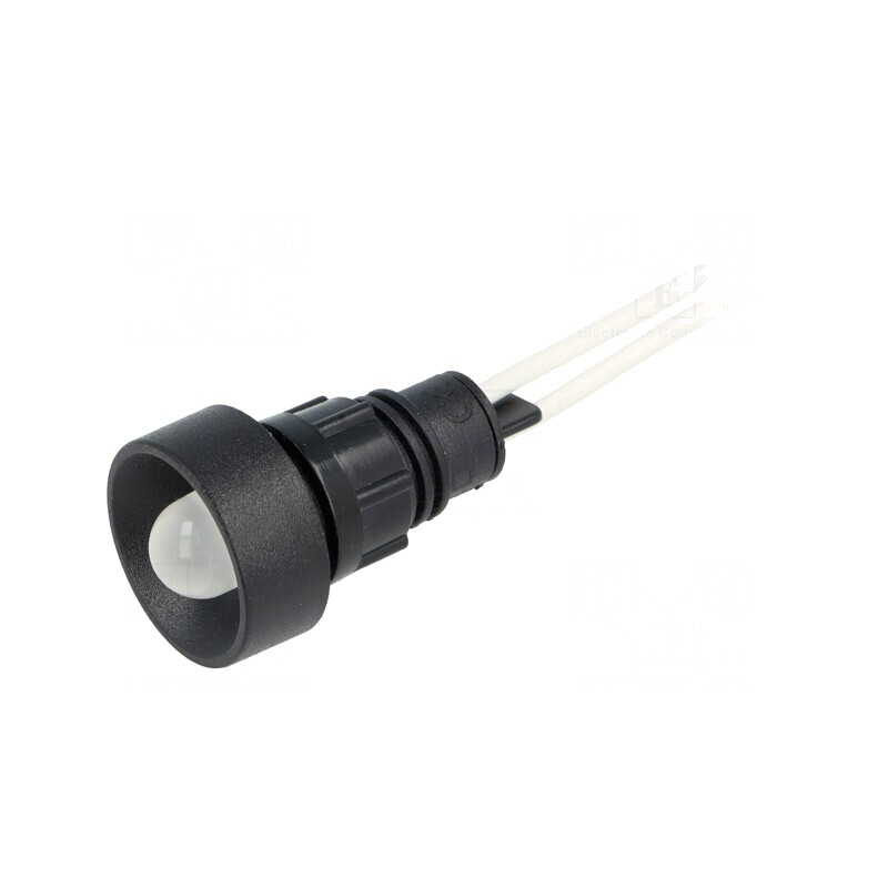 Lampă de control LED albă 230VAC Ø13mm IP40 | Electronic-mag.ro | Componente Electronice