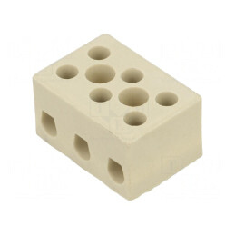 Regletă de conexiuni terminal 6mm2 450V 3 piste | Electronic-mag.ro | Componente Electronice