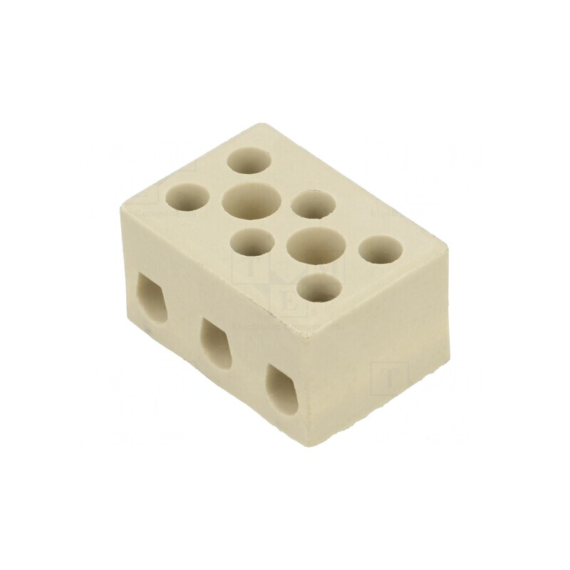 Regletă de conexiuni terminal 6mm2 450V 3 piste | Electronic-mag.ro | Componente Electronice