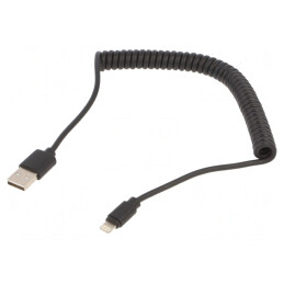 Cablu USB Lightning 1.5m Spiralat | Electronic-mag.ro | Componente Electronice