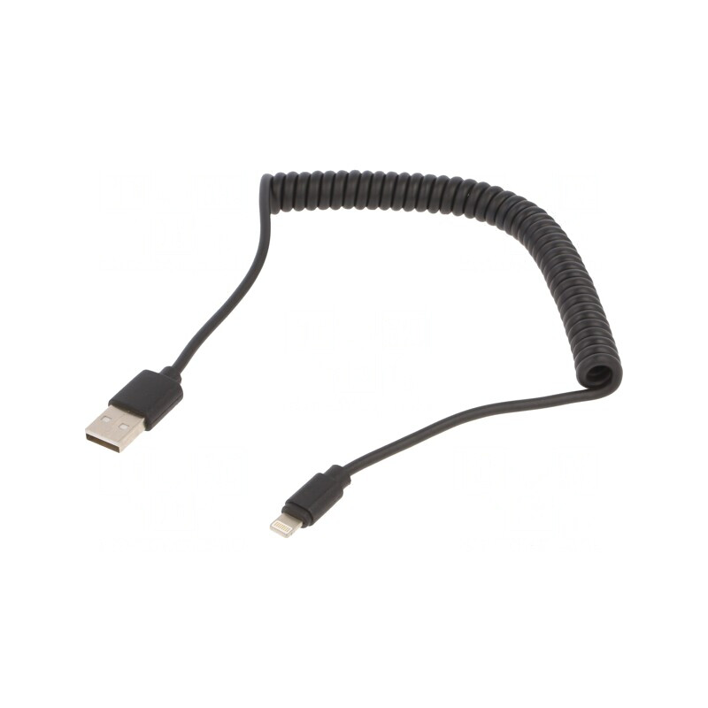 Cablu USB Lightning 1.5m Spiralat | Electronic-mag.ro | Componente Electronice Cablu USB Lightning 1.5m Spiralat | Electronic-mag.ro | Componente Electronice
