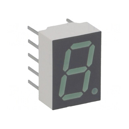 Afişaj LED 7 Segmente 10mm Verde | Electronic-mag.ro | Componente Electronice