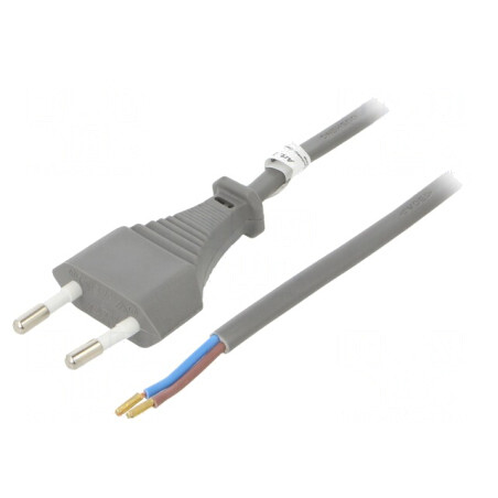 Cablu Alimentare 1.5m Gri 2.5A 250V | Electronic-mag.ro | Componente Electronice