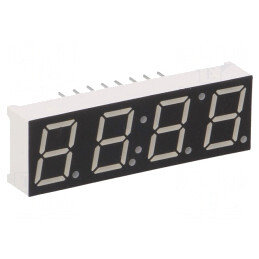 Afișaj LED 7 Segmente 4 Digiti Verde 10mm | Electronic-mag.ro | Componente Electronice