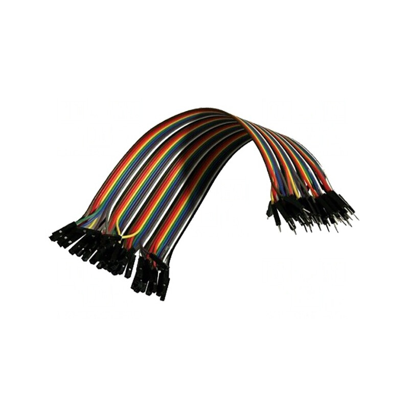 Cablu Conectare Tată-Mamă Multicolor 40buc 170mm | Electronic-mag.ro | Componente Electronice